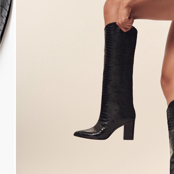 Schutz Maryana Pointed Toe Knee High Boot Size 10 - Picture 3 of 7